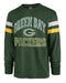 47 Brand Shirts Adult Green Bay Packers '47 Brand Green Irving Long Sleeve Shirt - Men's