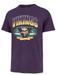 Adult Minnesota Vikings '47 Brand Purple Arena Fade Franklin T Shirt - Men's