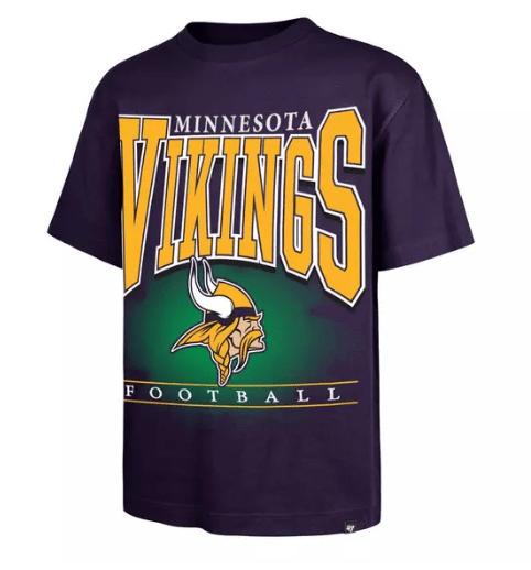 47 Brand Shirts Adult Minnesota Vikings '47 Brand Purple Hot Corner Foundation T Shirt - Men's