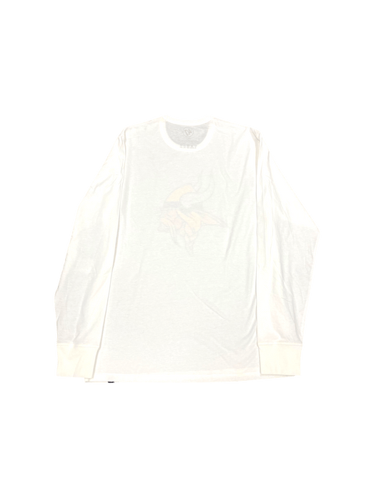 47 Brand Shirts Adult Minnesota Vikings '47 Brand White Wash Premium Franklin Long Sleeve Shirt - Men's