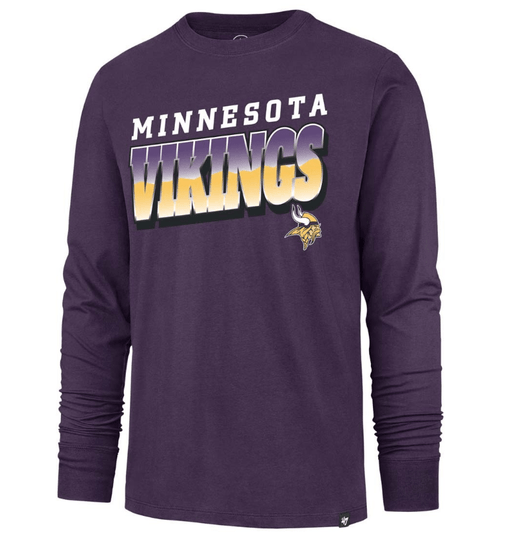 47 Brand Shirts Adult Minnesota Vikings '47 Purple Polished Franklin Long Sleeve Shirt - Men's