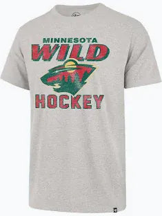47 Brand Shirts Adult Minnesota Wild '47 Brand Relay Grey Dozer Franklin T Shirt - Men's