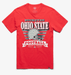 47 Brand Shirts Adult Ohio State Buckeyes '47 Red Stripe Splash Franklin T Shirt - Men's