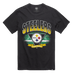 Adult Pittsburgh Steelers '47 Brand Black Arena Fade Franklin T Shirt - Men's