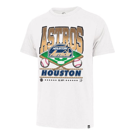 47 Brand Shirts Houston Astros '47 Brand Cooperstown White Wash Field T Shirt - Men's
