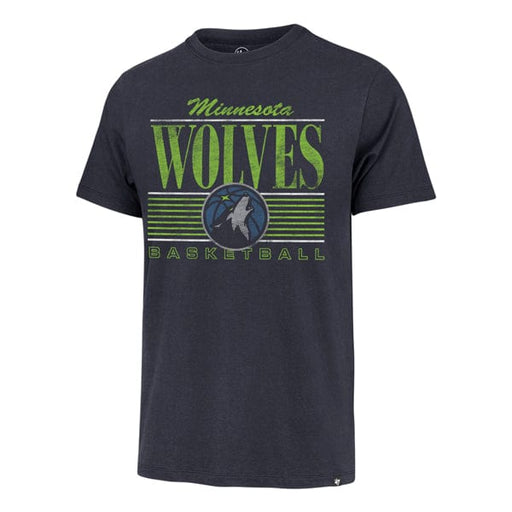 Minnesota Timberwolves '47 Brand Navy Remix Retro Franklin T Shirt - Men's