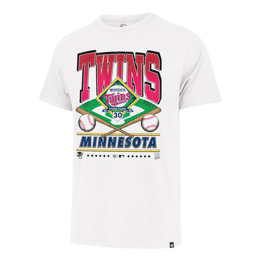47 Brand Shirts Minnesota Twins '47 Brand Cooperstown White Wash Field T Shirt - Men's