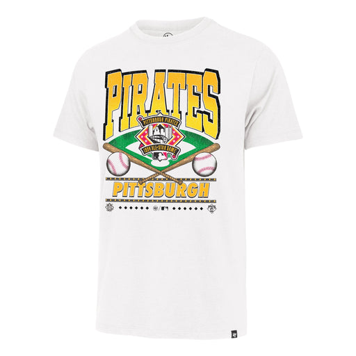 47 Brand Shirts Pittsburgh Pirates '47 Brand Cooperstown White Wash Field T Shirt - Men's