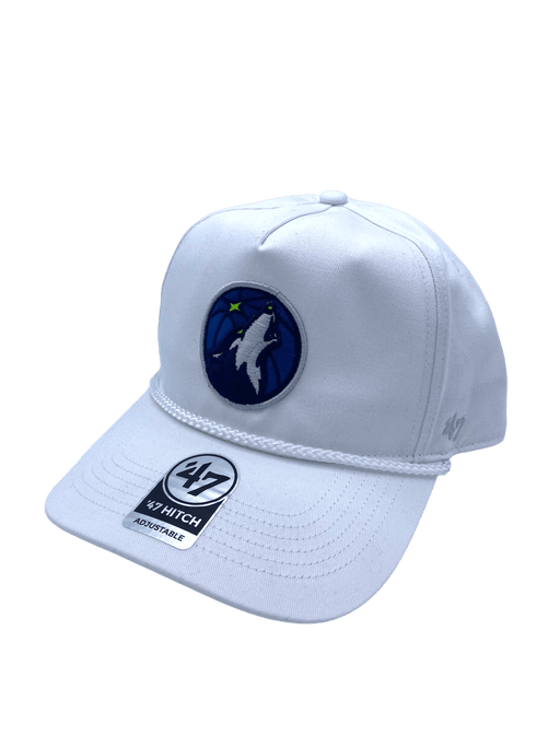 47 Brand Snapback Hat Minnesota Timberwolves '47 White Hitch Adjustable Snapback Hat
