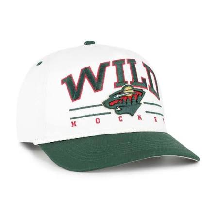 47 Brand Snapback Hat OSFA / white Adult Minnesota Wild '47 Roscoe Rope Adjustable Snapback Hat