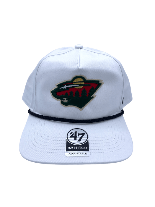 47 Brand Snapback Hat OSFA / White Minnesota Wild '47 White Rope Hitch Adjustable Snapback Hat