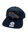 Adult Denver Broncos '47 Black Team Logo Rope Hitch Adjustable Snapback Hat - Men's