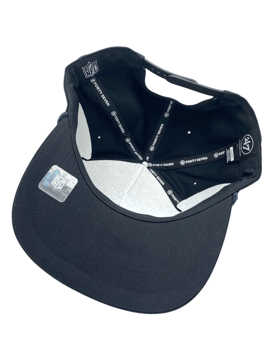 Adult Denver Broncos '47 Black Team Logo Rope Hitch Adjustable Snapback Hat - Men's