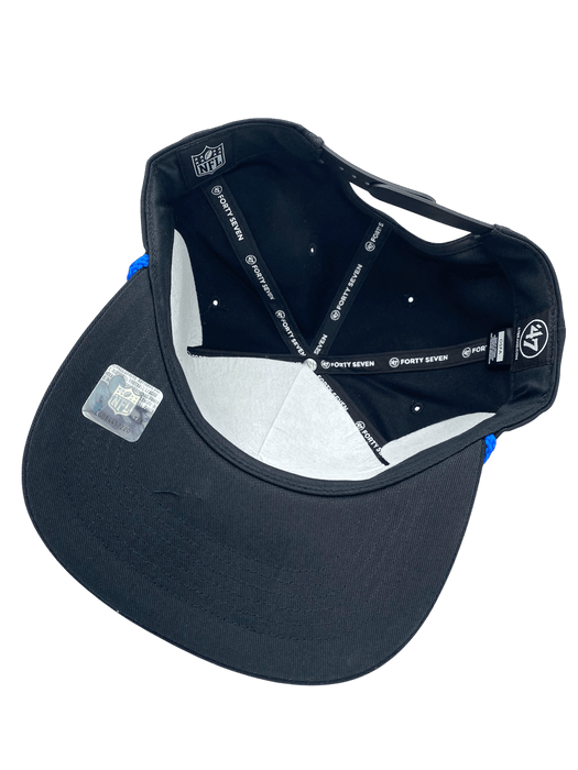 Adult Detroit Lions '47 Black Team Logo Rope Hitch Adjustable Snapback Hat - Men's