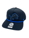 Adult Detroit Lions '47 Black Team Logo Rope Hitch Adjustable Snapback Hat - Men's