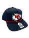Adult Kansas City Chiefs '47 Black Team Logo Rope Hitch Adjustable Snapback Hat - Men's