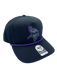 Adult Minnesota Vikings '47 Black Team Logo Rope Hitch Adjustable Snapback Hat - Men's