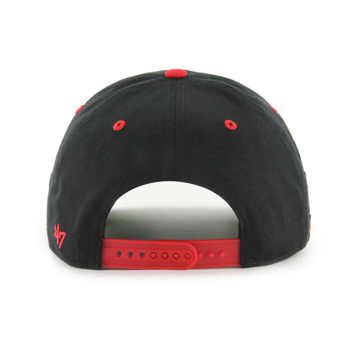 47 Brand Snapback Hat OSFM / Black Adult Ohio State Buckeyes '47 Black Diamond Cut Hitch Adjustable Snapback Hat - Men's