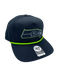 Adult Seattle Seahawks '47 Black Team Logo Rope Hitch Adjustable Snapback Hat - Men's