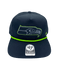 Adult Seattle Seahawks '47 Black Team Logo Rope Hitch Adjustable Snapback Hat - Men's