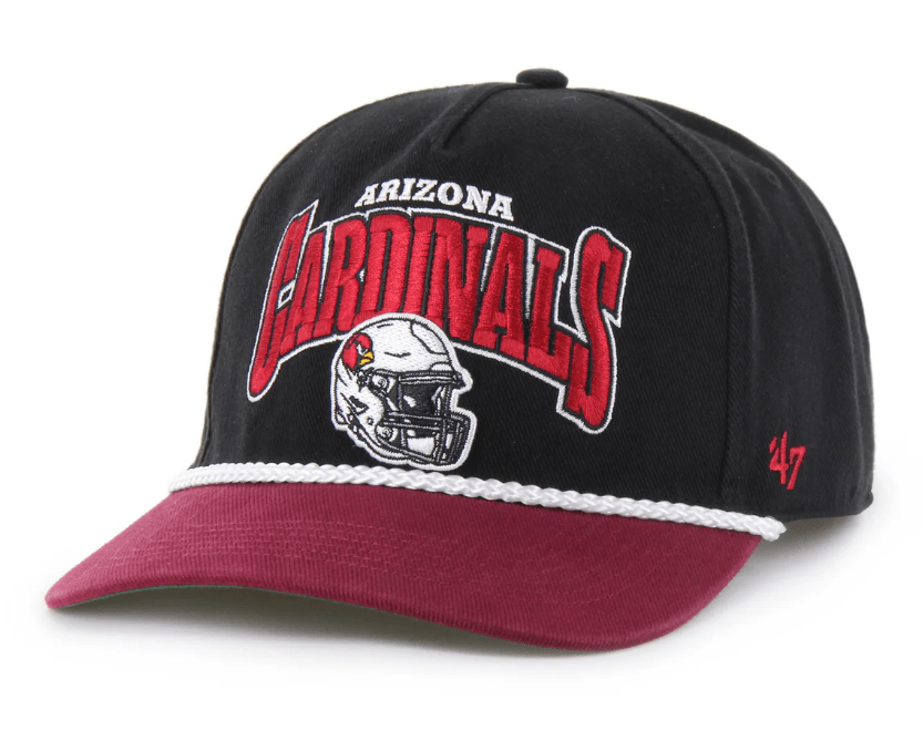 47 Brand Snapback Hat OSFM / Black Arizona Cardinals '47 Palermo Black Adjustable Snapback Hat