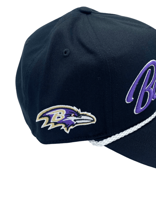 47 Brand Snapback Hat OSFM / Black Baltimore Ravens '47 Overhand Hitch Purple Adjustable Snapback Hat