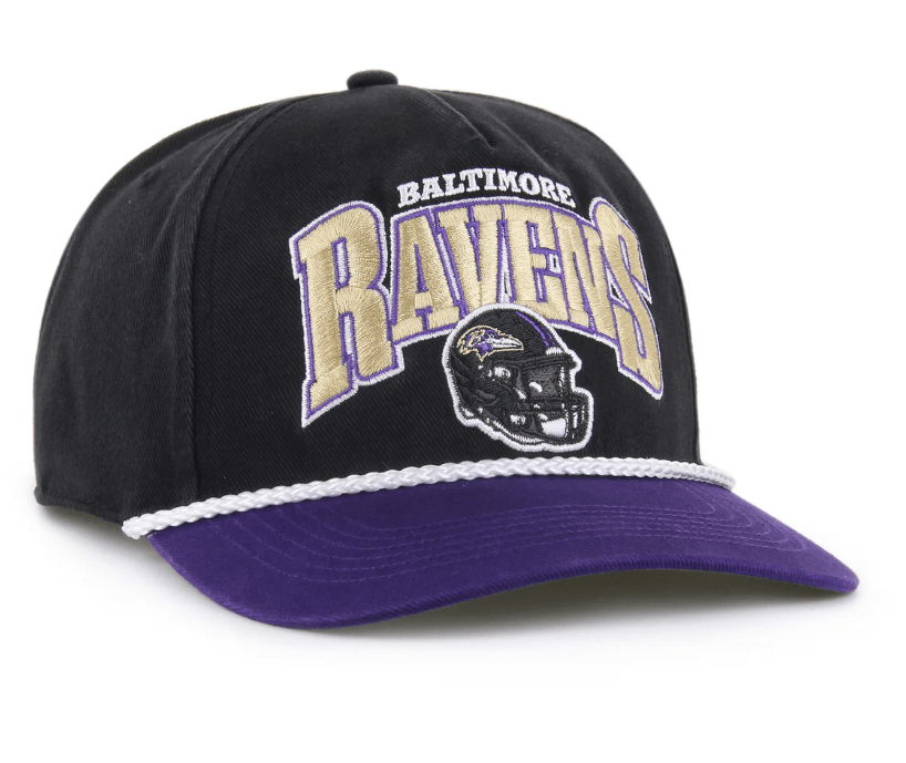 47 Brand Snapback Hat OSFM / Black Baltimore Ravens '47 Palermo Black Adjustable Snapback Hat