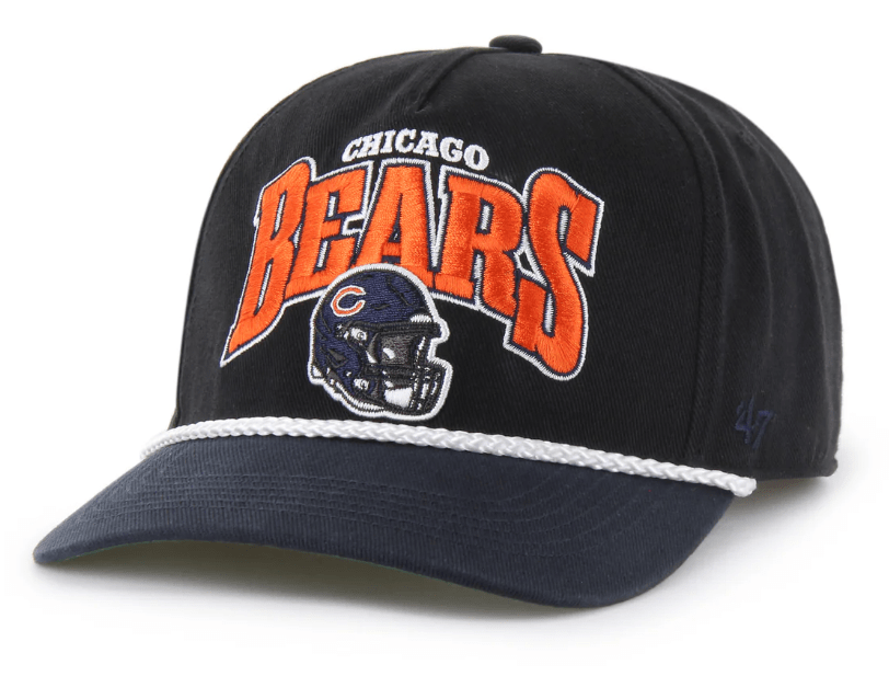 47 Brand Snapback Hat OSFM / Black Chicago Bears '47 Palermo Black Adjustable Snapback Hat