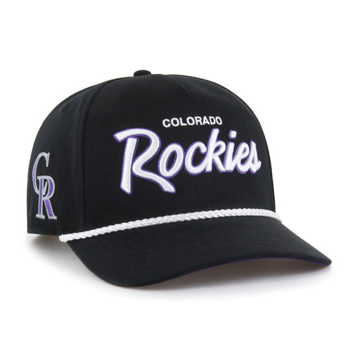 47 Brand Snapback Hat OSFM / Black Colorado Rockies '47 Crosstown Script Hitch Black Adjustable Snapback Hat