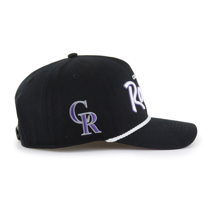 47 Brand Snapback Hat OSFM / Black Colorado Rockies '47 Crosstown Script Hitch Black Adjustable Snapback Hat