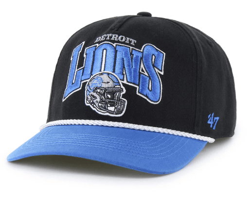 47 Brand Snapback Hat OSFM / Black Detroit Lions '47 Palermo Black Adjustable Snapback Hat