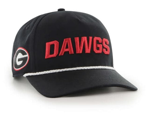 47 Brand Snapback Hat OSFM / White Georgia Bulldogs '47 Local Hitch Black Adjustable Snapback Hat