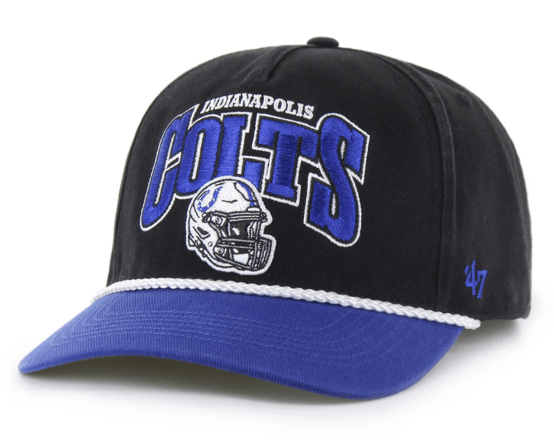 47 Brand Snapback Hat OSFM / Black Indianapolis Colts '47 Palermo Black Adjustable Snapback Hat