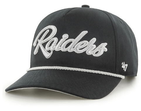 47 Brand Snapback Hat OSFM / Black Las Vegas Raiders '47 Overhand Hitch Black Adjustable Snapback Hat