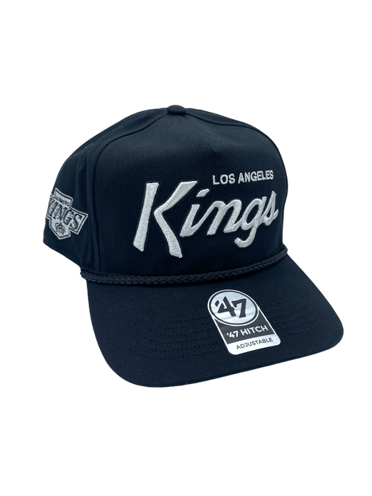 47 Brand Snapback Hat OSFM / Black Los Angeles Kings '47 Crosstown Script Hitch Black Adjustable Snapback Hat