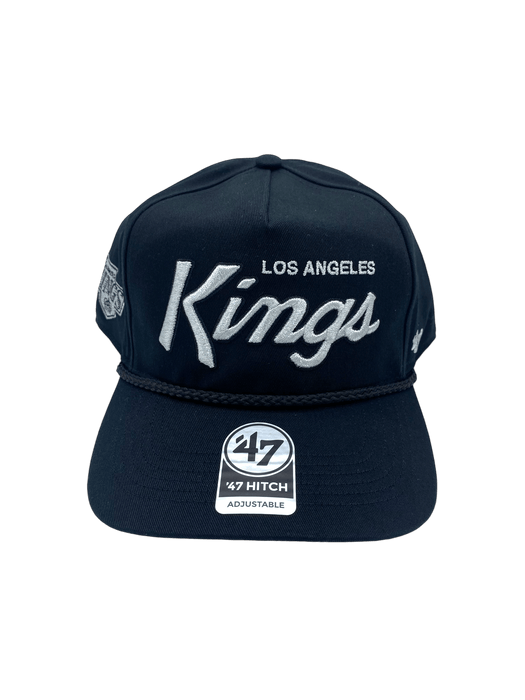 47 Brand Snapback Hat OSFM / Black Los Angeles Kings '47 Crosstown Script Hitch Black Adjustable Snapback Hat