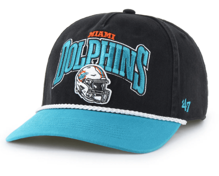 Adult Miami Dolphins 47 Palermo Black Adjustable Snapback Hat Men s