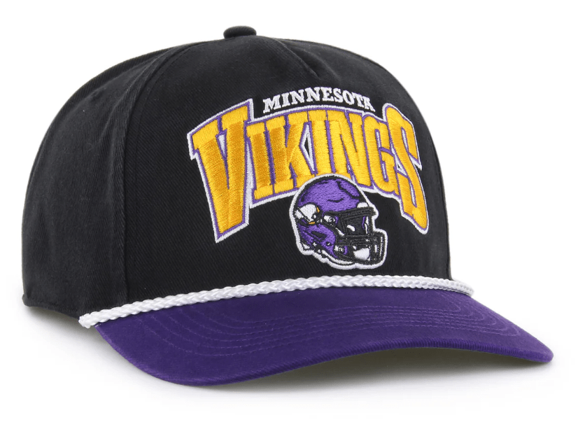 47 Brand Snapback Hat OSFM / Black Minnesota Vikings '47 Palermo Black Adjustable Snapback Hat