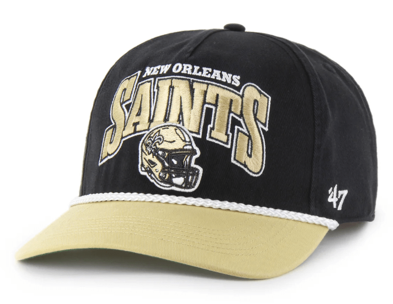 47 Brand Snapback Hat OSFM / Black New Orleans Saints '47 Palermo Black Adjustable Snapback Hat