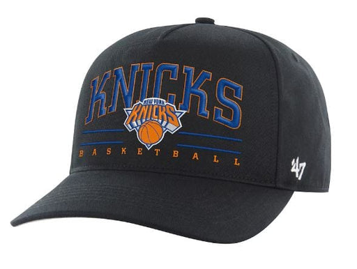 47 Brand Snapback Hat OSFM / Black New York Knicks '47 Black Roscoe Hitch Adjustable Snapback Hat