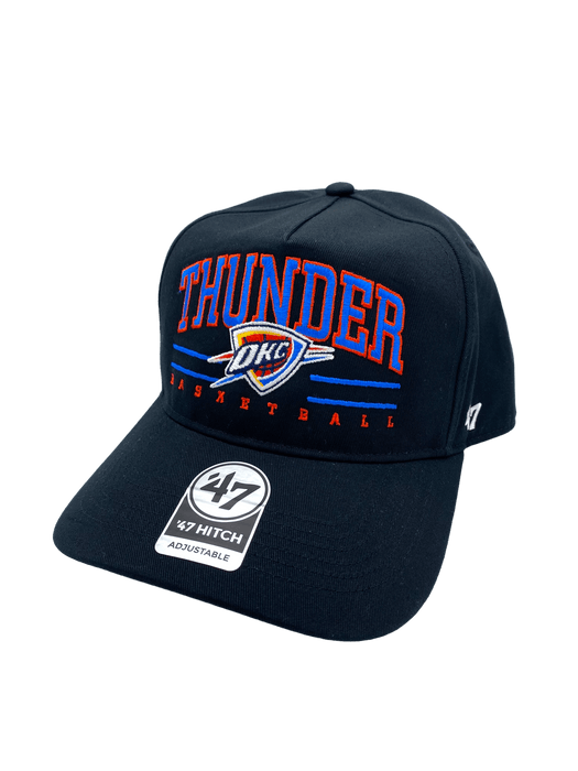 47 Brand Snapback Hat OSFM / Black Oklahoma City Thunder '47 Black Roscoe Hitch Adjustable Snapback Hat