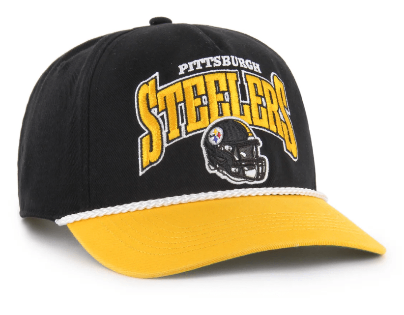 47 Brand Snapback Hat OSFM / Black Pittsburgh Steelers '47 Palermo Black Adjustable Snapback Hat