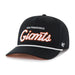 47 Brand Snapback Hat OSFM / Black San Francisco Giants '47 Crosstown Script Hitch Black Adjustable Snapback Hat