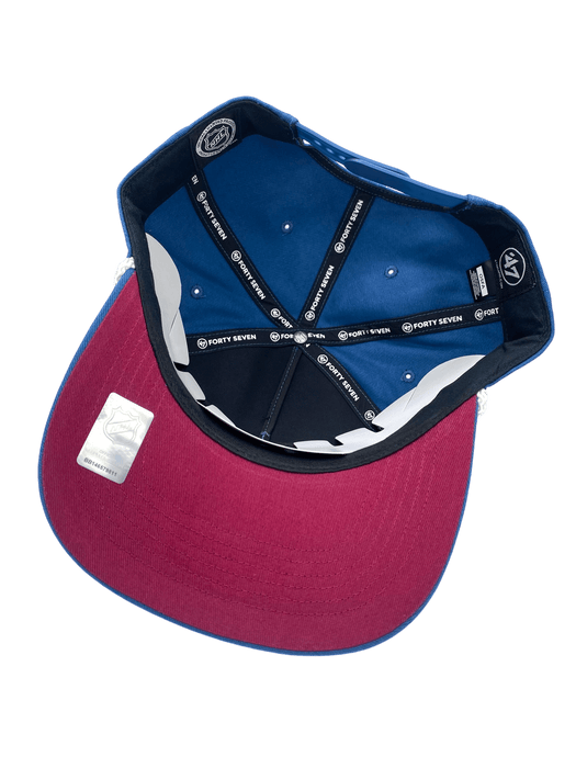 47 Brand Snapback Hat OSFM / Blu Colorado Avalanche '47 Crosstown Script Hitch Blue Adjustable Snapback Hat