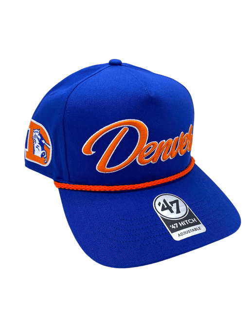 47 Brand Snapback Hat OSFM / Blue Denver Broncos '47 Overhand Hitch Blue Adjustable Snapback Hat