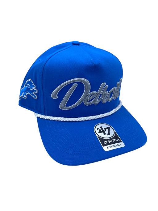 47 Brand Snapback Hat OSFM / Blue Detroit Lions '47 Overhand Hitch Blue Adjustable Snapback Hat