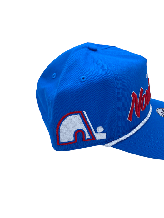 47 Brand Snapback Hat OSFM / Blue Quebec Nordiques '47 Crosstown Script Hitch Blue Adjustable Snapback Hat