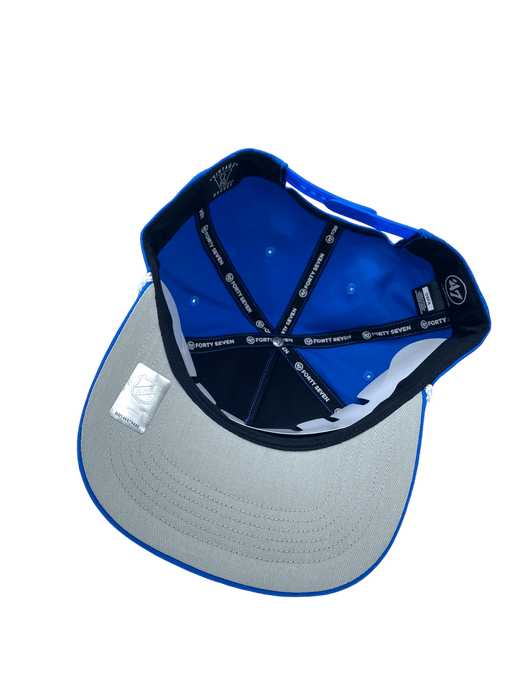 47 Brand Snapback Hat OSFM / Blue Quebec Nordiques '47 Crosstown Script Hitch Blue Adjustable Snapback Hat