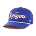 47 Brand Snapback Hat OSFM / Blue Texas Rangers '47 Crosstown Script Hitch Blue Adjustable Snapback Hat