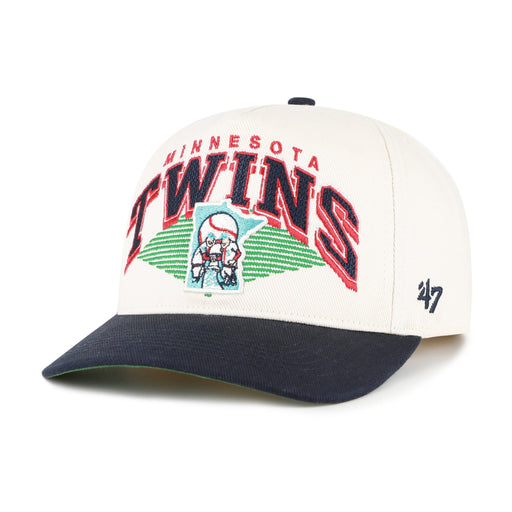 47 Brand Snapback Hat OSFM / Chrome Adult Minnesota Twins Cooperstown '47 Natural Pomona 2 Tone Hitch Adjustable Snapback Hat - Men's (Copy)